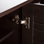 ΠΑΠΟΥΤΣΟΘΗΚΗ-ΝΤΟΥΛΑΠΑ PROLLY HM9609.01 ΜΕΛΑΜΙΝΗ WENGE-3ΠΟΡΤΕΣ-4ΡΑΦΙΑ 87x32x88Υεκ. - Image 6