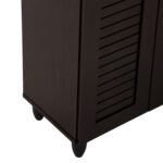 ΠΑΠΟΥΤΣΟΘΗΚΗ-ΝΤΟΥΛΑΠΑ PROLLY HM9609.01 ΜΕΛΑΜΙΝΗ WENGE-3ΠΟΡΤΕΣ-4ΡΑΦΙΑ 87x32x88Υεκ. - Image 8