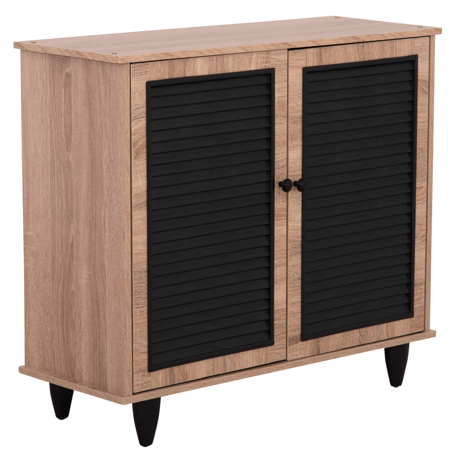 papoytsothiki-xylini-fb9226602-se-chroma-3 ΠΑΠΟΥΤΣΟΘΗΚΗ ΞΥΛΙΝΗ MCKENNA HM2266.02 ΣΕ ΧΡΩΜΑ SONAMA-ΜΑΥΡΟ 76.5x30x68.5Υεκ. - Image 1