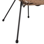 ΠΟΛΥΘΡΟΝΑ ACAPULCO Τ. ΦΩΛΙΑ ΜΕΤΑΛΛΟ ΜΑΥΡΟ ΜΕ TWISTED WICKER HM5871.01 70x73x79 εκ. - Image 7