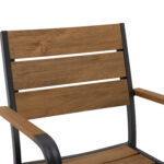 ΠΟΛΥΘΡΟΝΑ ΑΛΟΥΜΙΝΙΟΥ SAGA ΑΝΘΡΑΚΙ ΜΕ POLYWOOD HM5127.02 55x56x85Υεκ. - Image 8
