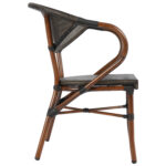 ΠΟΛΥΘΡΟΝΑ ΑΛΟΥΜΙΝΙΟΥ CLAY BAMBOO LOOK ΚΑΦΕ ΜΕ TEXTLINE HM5025 60,5x59x81Υ - Image 4