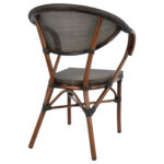 ΠΟΛΥΘΡΟΝΑ ΑΛΟΥΜΙΝΙΟΥ CLAY BAMBOO LOOK ΚΑΦΕ ΜΕ TEXTLINE HM5025 60,5x59x81Υ - Image 5