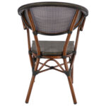 ΠΟΛΥΘΡΟΝΑ ΑΛΟΥΜΙΝΙΟΥ CLAY BAMBOO LOOK ΚΑΦΕ ΜΕ TEXTLINE HM5025 60,5x59x81Υ - Image 6