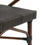 ΠΟΛΥΘΡΟΝΑ ΑΛΟΥΜΙΝΙΟΥ CLAY BAMBOO LOOK ΚΑΦΕ ΜΕ TEXTLINE HM5025 60,5x59x81Υ - Image 7