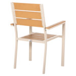 ΠΟΛΥΘΡΟΝΑ ΑΛΟΥΜΙΝΙΟΥ SAGA HM5981.04 ΣΑΜΠΑΝΙ-POLYWOOD ΣΕ ΦΥΣΙΚΟ 55x55x86Υεκ. - Image 5