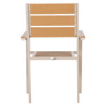 ΠΟΛΥΘΡΟΝΑ ΑΛΟΥΜΙΝΙΟΥ SAGA HM5981.04 ΣΑΜΠΑΝΙ-POLYWOOD ΣΕ ΦΥΣΙΚΟ 55x55x86Υεκ. - Image 6