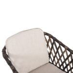 ΠΟΛΥΘΡΟΝΑ ΑΛΟΥΜΙΝΙΟΥ BOLLY HM6080 ΚΑΦΕ-ΣΥΝΘ.RATTAN ΚΑΦΕ-ΜΠΕΖ ΜΑΞΙΛΑΡΙΑ 58,5x67x86Υεκ - Image 7