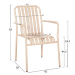 ΠΟΛΥΘΡΟΝΑ ΑΛΟΥΜΙΝΙΟΥ RACHEL HM6088.04 ΣΑΜΠΑΝΙ 63x58x85Υεκ. - Image 2