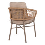 ΠΟΛΥΘΡΟΝΑ ΑΛΟΥΜΙΝΙΟΥ ΜΟΚΑ ΕΠΑΓΓΕΛΜ. RATTAN & ΜΑΞΙΛΑΡΙ ΜΠΕΖ HM5863.02 60x56x84Y εκ. - Image 5