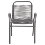 ΠΟΛΥΘΡΟΝΑ ΕΞ.ΧΩΡΟΥ AVRIL HM5968.01 ΜΕΤΑΛΛΟ ΚΑΙ ΣΥΝΘ.RATTAN ΣΕ ΓΚΡΙ 54,5x56x78Υεκ. - Image 3