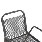 ΠΟΛΥΘΡΟΝΑ ΕΞ.ΧΩΡΟΥ AVRIL HM5968.01 ΜΕΤΑΛΛΟ ΚΑΙ ΣΥΝΘ.RATTAN ΣΕ ΓΚΡΙ 54,5x56x78Υεκ. - Image 7