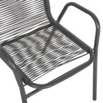 ΠΟΛΥΘΡΟΝΑ ΕΞ.ΧΩΡΟΥ AVRIL HM5968.01 ΜΕΤΑΛΛΟ ΚΑΙ ΣΥΝΘ.RATTAN ΣΕ ΓΚΡΙ 54,5x56x78Υεκ. - Image 8