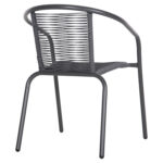 ΠΟΛΥΘΡΟΝΑ SWIFTER HM5969.01 ΜΕΤΑΛΛΟ ΓΚΡΙ-ΣΥΝΘ. RATTAN ΓΚΡΙ 54x61x75Υεκ. - Image 5