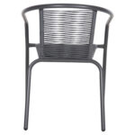 ΠΟΛΥΘΡΟΝΑ SWIFTER HM5969.01 ΜΕΤΑΛΛΟ ΓΚΡΙ-ΣΥΝΘ. RATTAN ΓΚΡΙ 54x61x75Υεκ. - Image 6