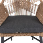 ΠΟΛΥΘΡΟΝΑ TOPIN HM6048.03 ΑΛΟΥΜΙΝΙΟ ΑΝΘΡΑΚΙ-P.E. RATTAN ΜΠΕΖ-ΜΑΞΙΛΑΡΙ ΑΝΘΡΑΚΙ - Image 8
