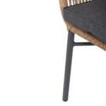 ΠΟΛΥΘΡΟΝΑ TOPIN HM6048.03 ΑΛΟΥΜΙΝΙΟ ΑΝΘΡΑΚΙ-P.E. RATTAN ΜΠΕΖ-ΜΑΞΙΛΑΡΙ ΑΝΘΡΑΚΙ - Image 10