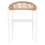 ΠΟΛΥΘΡΟΝΑ BERG HM6284.01 ΑΛΟΥΜΙΝΙΟ & TEXTILENE ΛΕΥΚΟ--P.E.TWISTED RATTAN 55x56x79Υεκ - Image 3