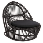 ΠΟΛΥΘΡΟΝΑ ENTROPY HM9840.03 ΜΑΥΡΟ RATTAN ΜΕ ΜΑΞΙΛΑΡΙ-ΜΑΥΡΟ 80x97x85Υεκ.