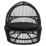 ΠΟΛΥΘΡΟΝΑ ENTROPY HM9840.03 ΜΑΥΡΟ RATTAN ΜΕ ΜΑΞΙΛΑΡΙ-ΜΑΥΡΟ 80x97x85Υεκ. - Image 3