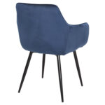 ΠΟΛΥΘΡΟΝΑ LATRELL HM8582.08 ΜΠΛΕ ΒΕΛΟΥΔΟ & ΜΑΥΡΑ ΜΕΤΑΛΛΙΚΑ ΠΟΔΙΑ 57x56x84Yεκ. - Image 5