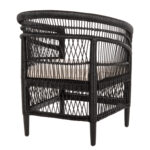 ΠΟΛΥΘΡΟΝΑ MALAWI HM9635.03 ΞΥΛΟ ΜΑΟΝΙ ΜΕ RATTAN ΜΑΥΡΟ--Β'ΔΙΑΛΟΓΗΣ 80x70x86Υεκ. - Image 5