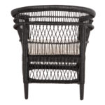 ΠΟΛΥΘΡΟΝΑ MALAWI HM9635.03 ΞΥΛΟ ΜΑΟΝΙ ΜΕ RATTAN ΜΑΥΡΟ--Β'ΔΙΑΛΟΓΗΣ 80x70x86Υεκ. - Image 6