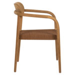 ΠΟΛΥΘΡΟΝΑ OSLO HM9636.01 ΞΥΛΟ TEAK ΦΥΣΙΚΟ & ΣΧΟΙΝΙ--B’ΔΙΑΛΟΓΗΣ 55x54x80Y εκ. - Image 4