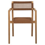 ΠΟΛΥΘΡΟΝΑ CHARLOTTE HM9637.01 ΞΥΛΟ TEAK & ΚΑΦΕ ΣΧΟΙΝΙ--B'ΔΙΑΛΟΓΗΣ 59x54x83Y εκ. - Image 3