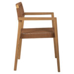 ΠΟΛΥΘΡΟΝΑ CHARLOTTE HM9637.01 ΞΥΛΟ TEAK & ΚΑΦΕ ΣΧΟΙΝΙ--B'ΔΙΑΛΟΓΗΣ 59x54x83Y εκ. - Image 4