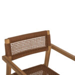 ΠΟΛΥΘΡΟΝΑ CHARLOTTE HM9637.01 ΞΥΛΟ TEAK & ΚΑΦΕ ΣΧΟΙΝΙ--B'ΔΙΑΛΟΓΗΣ 59x54x83Y εκ. - Image 7