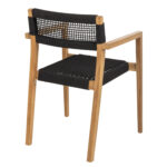 ΠΟΛΥΘΡΟΝΑ CHARLOTTE HM9637.02 ΞΥΛΟ TEAK & ΜΑΥΡΟ ΣΧΟΙΝΙ--B'ΔΙΑΛΟΓΗΣ 59x54x83Y - Image 5