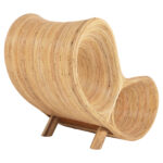 ΠΟΛΥΘΡΟΝΑ CURVY LOUNGE HM9645.01 ΑΠΟ RATTAN ΣΕ ΦΥΣΙΚΗ ΑΠΟΧΡΩΣΗ 63x128x97Y εκ. - Image 5