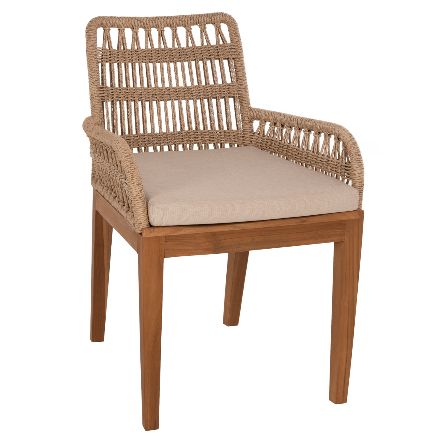 polythrona-fb9976001-xylo-teak-kai-schoi-10 ΠΟΛΥΘΡΟΝΑ STARDOM HM9760.01 ΞΥΛΟ ΤΕΑΚ ΚΑΙ ΣΧΟΙΝΙ- ΦΥΣΙΚΟ ΧΡΩΜΑ 57x65x83Yεκ. - Image 1