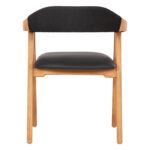 ΠΟΛΥΘΡΟΝΑ RIMINI HM9867.02 ΞΥΛΟ TEAK ΦΥΣΙΚΟ-ΜΑΥΡΟ ΣΧΟΙΝΙ & PU ΚΑΘΙΣΜΑ 60x61x76Υεκ. - Image 6