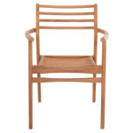 ΠΟΛΥΘΡΟΝΑ MOOSEN HM9936 ΜΑΣΙΦ ΞΥΛΟ TEAK ΣΕ ΦΥΣΙΚΟ 59x60x78,5Υ - Image 3
