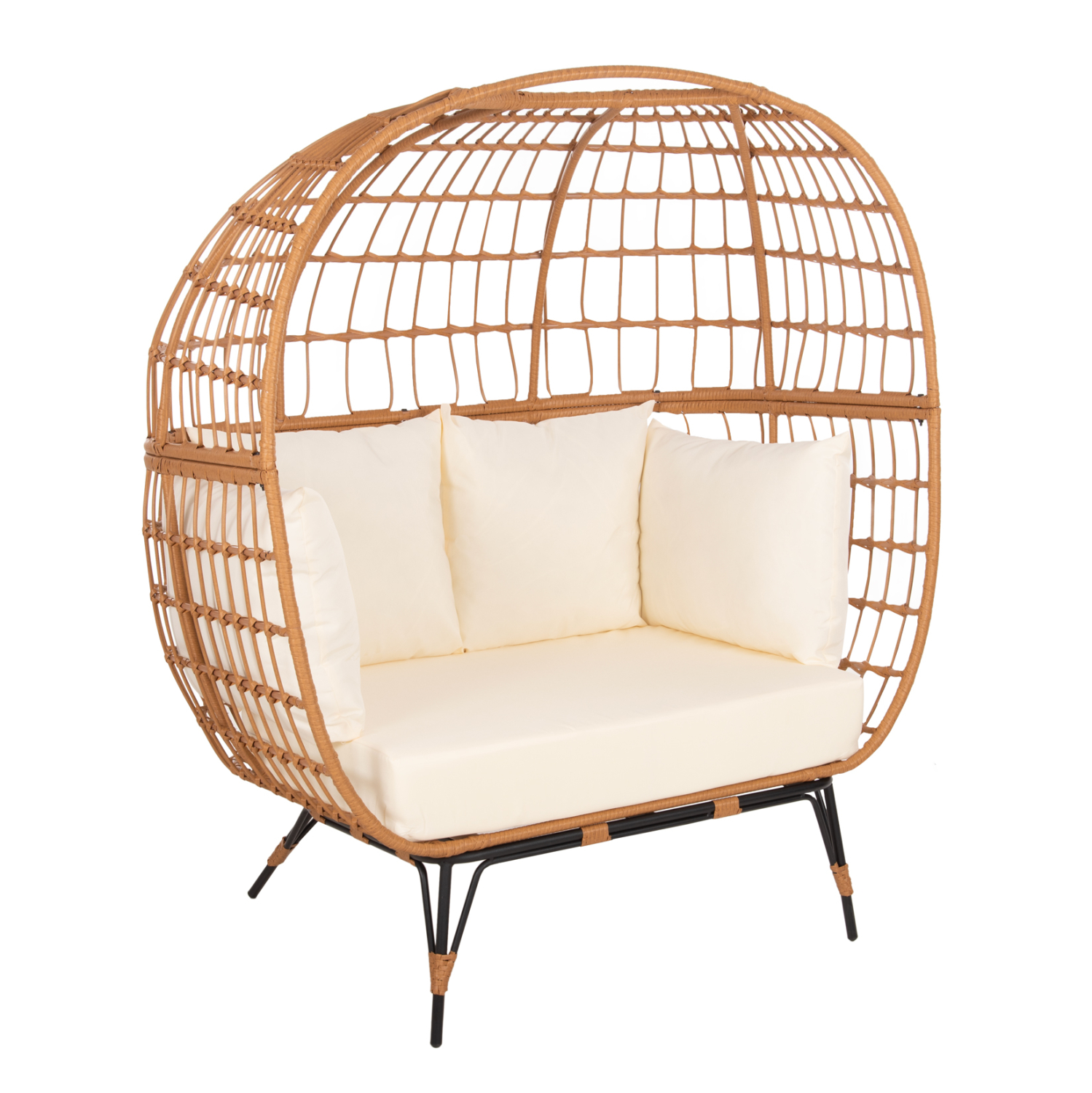 polythrona-folia-miami-2-atomon-typoy-ra ΠΟΛΥΘΡΟΝΑ ΦΩΛΙΑ MIAMI 2 ΑΤΟΜΩΝ ΤΥΠΟΥ RATTAN HM5870.11 132.5x90x154Υεκ - Image 1