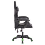 ΠΟΛΥΘΡΟΝΑ GAMING DARREN HM1203.03 ΜΑΥΡΟ-ΠΡΑΣΙΝΟ PVC 58.5x100x120Υεκ. - Image 4