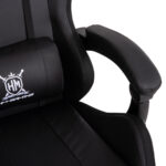 ΠΟΛΥΘΡΟΝΑ GAMING DARREN HM1203.04 ΜΑΥΡΟ-ΛΕΥΚΟ PVC 58.5x100x120Υεκ. - Image 7