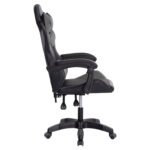 ΠΟΛΥΘΡΟΝΑ GAMING DARREN HM1203.10 ΜΑΥΡΟ-ΓΚΡΙ PVC 60x60x120Υεκ. - Image 4