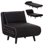 ΠΟΛΥΘΡΟΝΑ ΚΡΕΒΑΤΙ BRAXTON HM8425.03 ΜΑΥΡΟ ΥΦΑΣΜΑ 78x88x78Υεκ.