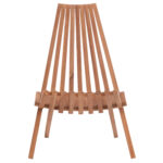 ΠΟΛΥΘΡΟΝΑ LOUNGE ΠΤΥΣΣΟΜΕΝΗ SHIGAO HM18112 ΞΥΛΟ TEAK--ΦΥΣΙΚΟ 61x88.5x89Υεκ. - Image 3