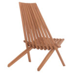 ΠΟΛΥΘΡΟΝΑ LOUNGE ΠΤΥΣΣΟΜΕΝΗ SHIGAO HM18112 ΞΥΛΟ TEAK--ΦΥΣΙΚΟ 61x88.5x89Υεκ. - Image 5