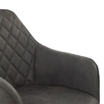 ΠΟΛΥΘΡΟΝΑ MANDO HM8006.10 ΜΕ ΓΚΡΙ NUBUCK ΥΦΑΣΜΑ 60x60x84 εκ. - Image 7