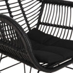 ΠΟΛΥΘΡΟΝΑ ΜΕ ΜΑΞΙΛΑΡΙ ΜΕΤΑΛΛΙΚΗ ALLEGRA HM5450.32 ΜΕ WICKER ΜΑΥΡΟ 58x59x82Υεκ. - Image 8