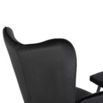 ΠΟΛΥΘΡΟΝΑ ΜΠΕΡΖΕΡΑ CRAWLEY ΜΕ ΥΠΟΠΟΔΙΟ HM8918.04 ΜΑΥΡΟ ΒΕΛΟΥΔΟ 70x57x103Y εκ. - Image 9