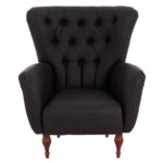 ΠΟΛΥΘΡΟΝΑ ΜΠΕΡΖΕΡΑ Τ. CHESTERFIELD ΣΕ ΧΡΩΜΑ ΚΑΦΕ HM9217.03 87x88x100 εκ. - Image 3