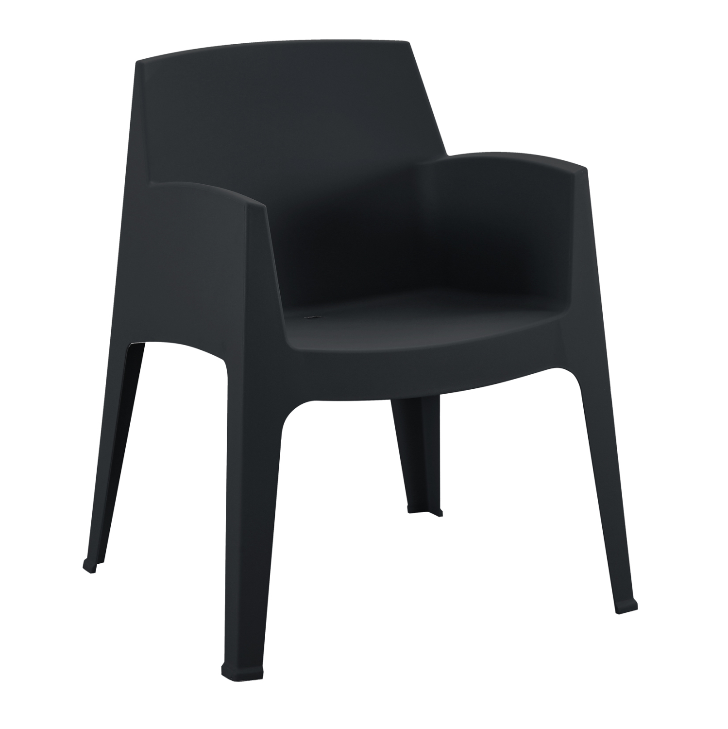 polythrona-polypropylenioy-fb9637002-may ΠΟΛΥΘΡΟΝΑ ΠΟΛΥΠΡΟΠΥΛΕΝΙΟΥ SLEEK HM6370.02 ΜΑΥΡΗ 68x63x82,5Υεκ. - Image 1