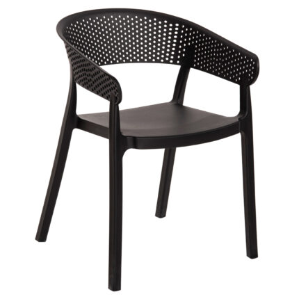 ΠΟΛΥΘΡΟΝΑ ΠΟΛΥΠΡΟΠΥΛΕΝΙΟΥ PERFOE HM5941.02 ΜΑΥΡΗ 56x50x73Υ εκ.