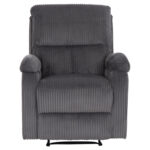 ΠΟΛΥΘΡΟΝΑ RELAX DIONI HM3296.11 ΓΚΡΙ ΡΙΓΕ ΥΦΑΣΜΑ 85x90x100Υεκ. - Image 3